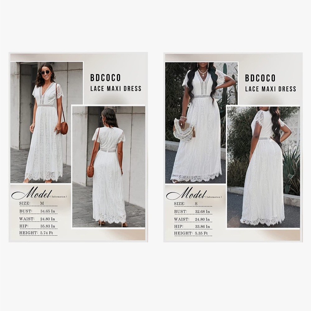 BDCOCO lace maxi dress